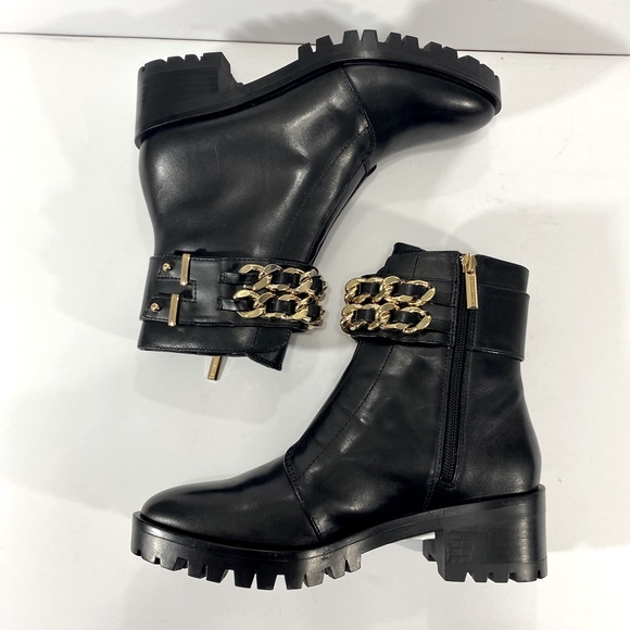 NEW KARL LAGERFELD PARIS PALMER COMBAT BOOT - Picture 9 of 11